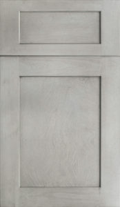 Fabuwood Galaxy Horizon shaker gray stained kitchen cabinets door and drawer sample