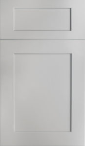 Fabuwood Galaxy Nickel shaker gray kitchen cabinets door and drawer sample