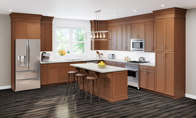 Beautiful-kitchen-with-JSI-RTA-Amesbury-Brown-Shaker-cabinets