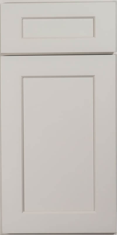US Cabinet Depot Shaker Dove white kitchen cabinets door and drawer sample 
