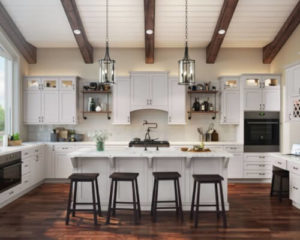 New kitchen featuring Valleywood white shaker kitchen cabinets