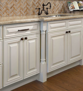 New kitchen featuring Skyline Charelston White traditional white RTA kitchen cabinets