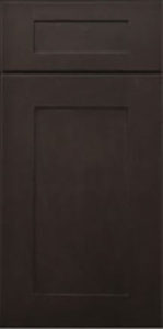 Skyline Espresso stained shaker RTA kitchen cabinets door and drawer sample
