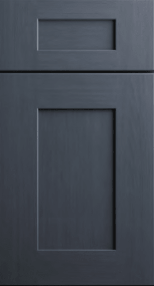 CNC Cabinetry Elegant Ocean Blue blue shaker kitchen cabinets door and drawer sample 
