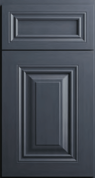 CNC Cabinetry Park Ave Ocean Blue blue traditional kitchen cabinets door and drawer sample 