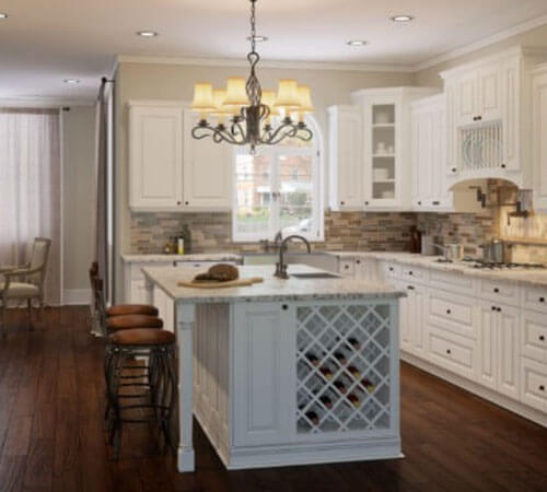 USSD dove transitional cabinets kitchen