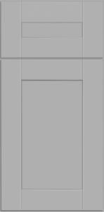 Ideal Cabinetry Wembley Valley Gray gray shaker kitchen cabinets door and drawer sample