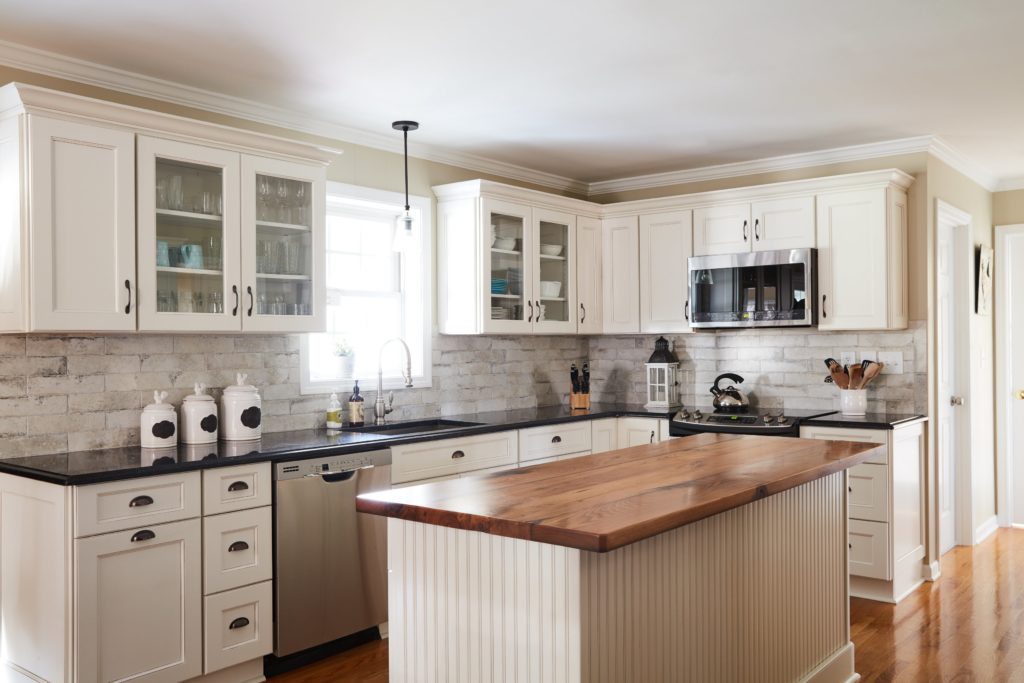 Modern white kitchen cabinets developed by walcraft cabinetry