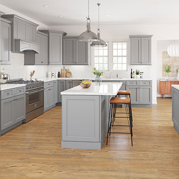 Gray Kitchen cabinets