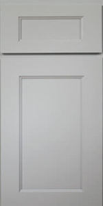 Brooklyn Modern Grey New kitchen featuring KCD Brooklyn Modern Grey gray shaker pre-assembled kitchen cabinets