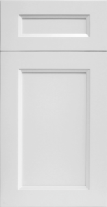 ROC Cabinetry Escada White white shaker rta kitchen cabinets door and drawer sample