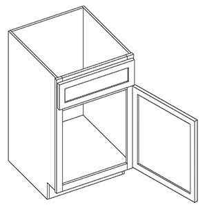 (1) Door (1) False Drawer Vanity Sink Base Cabinet