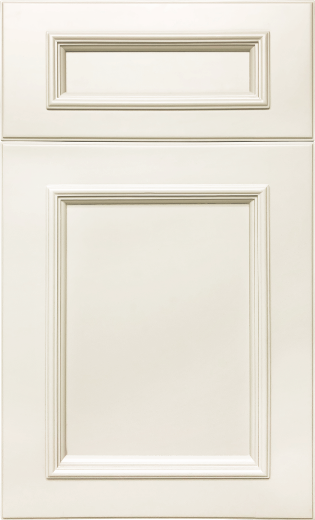 Fabuwood Imperio Dove shaker white kitchen cabinets door and drawer sample 