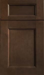 Fabuwood Fusion Kona shaker stained kitchen cabinets door and drawer sample