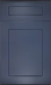 HCI Cabinets Signature Blue blue shaker rta kitchen cabinets door and drawer sample