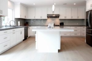 New kitchen featuring White Shaker white shaker rta kitchen cabinets