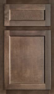 Fabuwood Metro Java shaker stained kitchen cabinets door and drawer sample