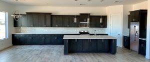 kitchen blue cabinets