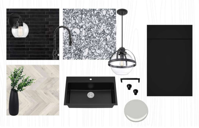 Walcraft Cabinetry Black Mood Board